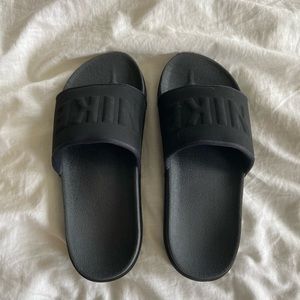 Nike black slides